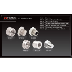 XFORCE adaptor sondă lambda (subțire), lungime 10 mm