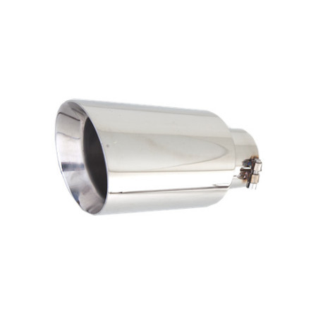 Ornament cu o ieșire 3″ Inlet 3.5″ Round Short Tip, Stainless Steel | race-shop.ro
