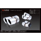 Ovale cu două ieșiri Intrare 3″, două terminații rotunde 3.5″ cu tăietură oblică (Single In, Twin Out) | race-shop.ro