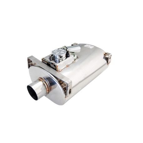 Tobe universale cu clapetă Tobă cu clapetă Varex 6"x10"x16" Intrare flanșată 2.5", Ieșire simplă 2.5" | race-shop.ro