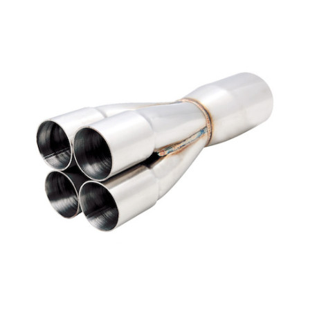 Flanșe Stainless Steel 4-1 Collector, From 4 x 1-3/4″ To Single 3″ | race-shop.ro