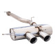 SISTEME DE EVACUARE XFORCE 3" Cat-Back System with Varex Muffler for VOLKSWAGEN GOLF 2010-2012 R MK 6 | race-shop.ro