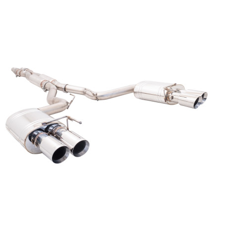 SISTEME DE EVACUARE XFORCE 3" Cat-Back System with Oval Mufflers for FORD MUSTANG 2018- GT FASTBACK 5.0L | GT COUPE | race-shop.ro