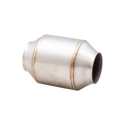 3" Short Body Metallic High-Flow Racing Catalytic Converter (100cell) - Round