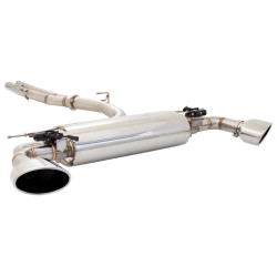 Twin 2.5" to 3" Cat-Back System with Varex Muffler for AUDI RS3 2017-2021 8V SEDAN