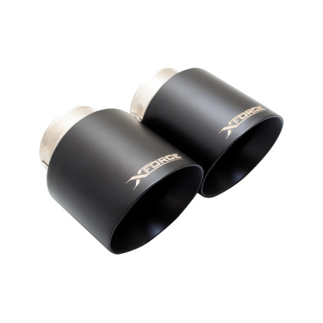 SISTEME DE EVACUARE XFORCE 4" Black Tips (for Xforce system only will NOT fit OEM) for TOYOTA YARIS 2021- GR | race-shop.ro