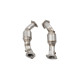 Down pipe, dump pipe Downpipe-uri de 2.5" cu Catalizatoare cu Flux Mare (doar pentru pistă) pentru KIA STINGER 2017- GT 3.3L V6 TWIN TURBO RWD | race-shop.ro