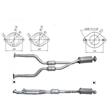 DPF, catalizator model sprecific Catalizator Magnaflow pentru LEXUS | race-shop.ro