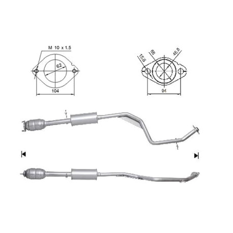 DPF, catalizator model sprecific Catalizator Magnaflow pentru MAZDA | race-shop.ro