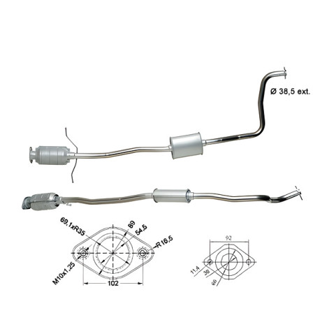 DPF, catalizator model sprecific Catalizator Magnaflow pentru MAZDA | race-shop.ro
