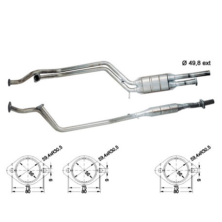 DPF, catalizator model sprecific Catalizator Magnaflow pentru MERCEDES | race-shop.ro