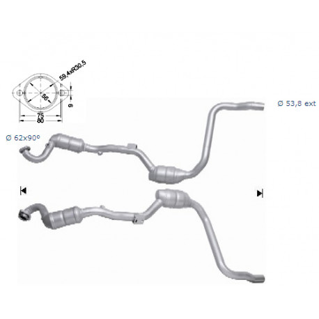 DPF, catalizator model sprecific Catalizator Magnaflow pentru MERCEDES | race-shop.ro