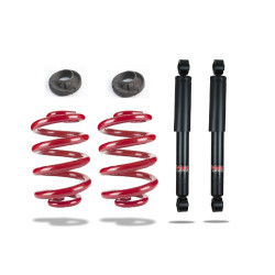 Kit suspensie spate Pedders 803345 Heavy Duty cu cauciucuri de izolare inferioare. VW T5 & T6 Van & Chassis Cab