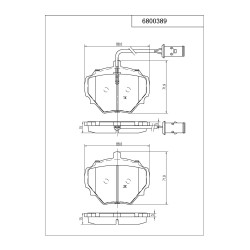 Plăcuțe de frână Pedders 6800389