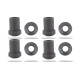 Pedders Pedders 540139 Leaf Spring Upper and Lower Shackle Rubber Bush Kit | race-shop.ro