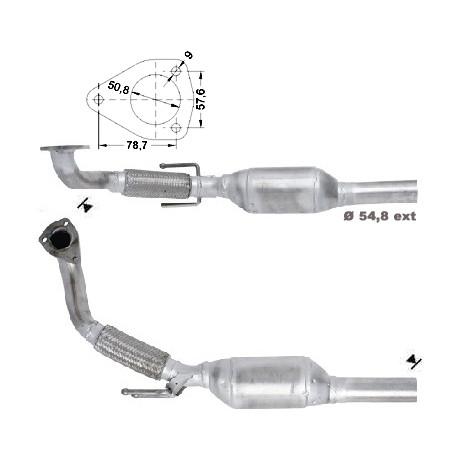 DPF, catalizator model sprecific Catalizator Magnaflow pentru SEAT VOLKSWAGEN | race-shop.ro