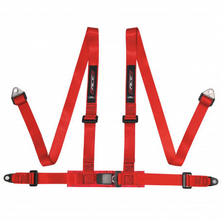 Bazár RACES centuri de siguranță în 4 puncte 2"(50mm) certificare ECE, roșii AMBALAJ DESCHIS | race-shop.ro