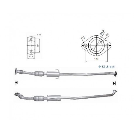 DPF, catalizator model sprecific Catalizator Magnaflow pentru TOYOTA | race-shop.ro