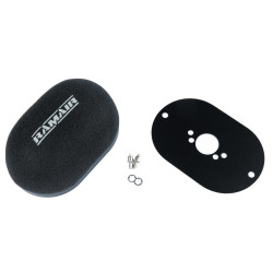 RAMAIR domed carb air filter with baseplate to fit SU HS4, HIF4, HIF38 (38.1mm)