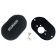 Filtru carburator RAMAIR domed carb air filter with baseplate to fit SU HS6 (Mini Offset) | race-shop.ro