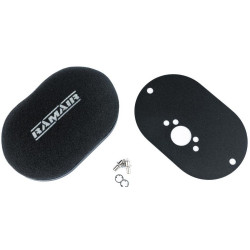RAMAIR domed carb air filter with baseplate to fit SU HS2 1.25in (32mm Mini Offset)