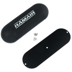 RAMAIR twin domed carb air filter with blank baseplate