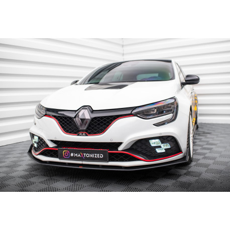 Body kit și tuning vizual Street Pro spoiler prelungire bara fata Renault Megane RS Mk4 (negru) | race-shop.ro
