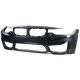 Bazár Bară față + spoiler pentru BMW 3 Series F30 F31 F80 11-19 DETERIORAT | race-shop.ro