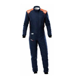 Combinezon FIA OMP ONE-S Air, albastru marin/portocaliu fluo