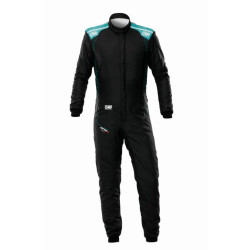 Combinezon FIA OMP ONE-S Air, negru/teal