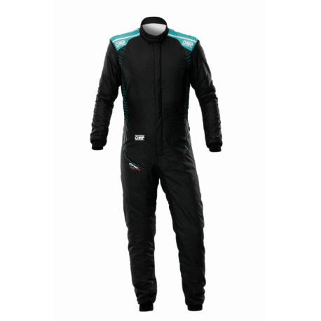 Combinezoane Combinezon FIA OMP ONE-S Air, negru/teal | race-shop.ro
