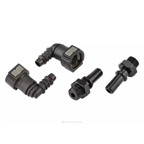 Cuplă de furtun plastic Ryco PCV Lightweight Hose Joiner – 90° Elbow (12 mm to 16 mm) RFA232 | race-shop.ro