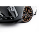 Body kit și tuning vizual Prelungire bara fata Street Pro Cupra Leon ST / Hatchback Mk1 Facelift (negru-roșu + flapsuri lucioase) | race-shop.ro