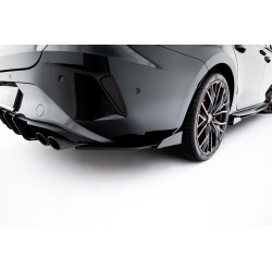 Street Pro Deflectoare Laterale Spate + Flaps-uri Cupra Leon ST Mk1 Facelift (Negru-Roșu + Flaps-uri Lucioase)