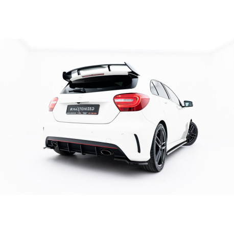 Body kit și tuning vizual Difuzor spate Street Pro Mercedes-Benz A AMG-Line W176 (negru-roșu) | race-shop.ro