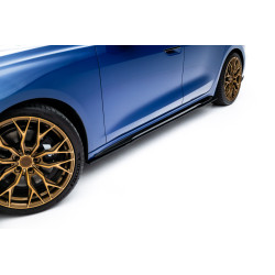 Street Pro Prelungiri praguri Audi A5 S-Line / S5 Sedan / Avant B10 (negru-roșu)