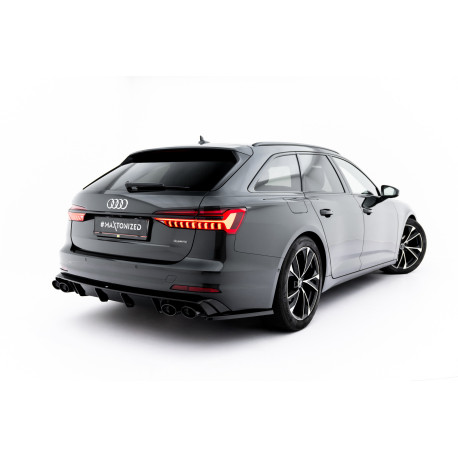Body kit și tuning vizual MAXTON DESIGN difuzor bară spate + imitație evacuare pentru Audi A6 Sedan / Avant C8 / C8 Facelift | race-shop.ro
