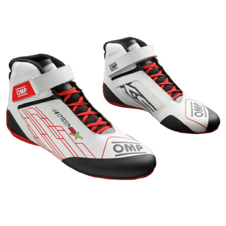 Încălțăminte Încălțăminte de karting cu omologare FIA OMP KS-2X, alb/roșu | race-shop.ro