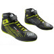 Încălțăminte de karting cu omologare FIA OMP KS-2X, negru/galben fluo