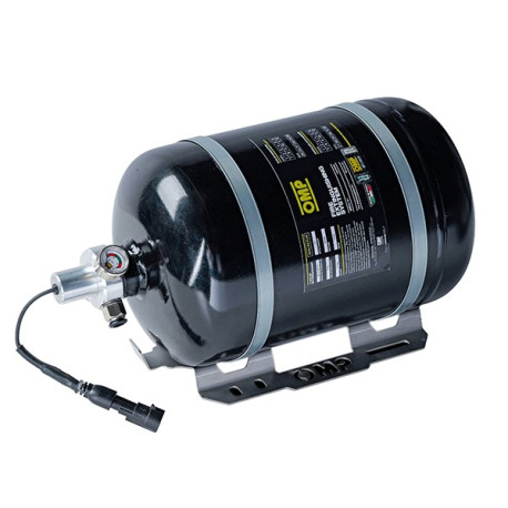 Stingătoare de incendiu Extinctor electric OMP CESST7, oțel, 3 kg, cu FIA, negru | race-shop.ro