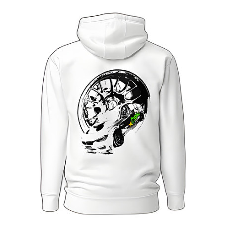 Geci și hanorace HGK hoodie Drift Shuttle, white | race-shop.ro