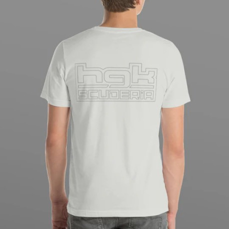 Tricouri HGK t-shirt SCUDERIA rear print, light grey | race-shop.ro