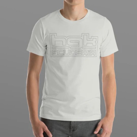 Tricouri HGK t-shirt SCUDERIA front print, light grey | race-shop.ro