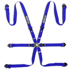 FIA 6 point safety belts SPARCO COMPETITION H-2 PD my2026, blue