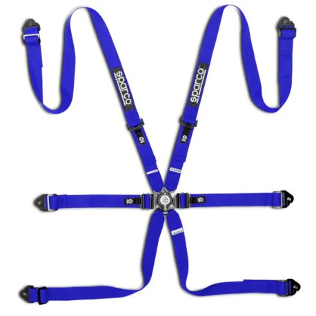 Centuri de siguranță și accesorii FIA 6 point safety belts SPARCO COMPETITION H-2 PD my2026, blue | race-shop.ro
