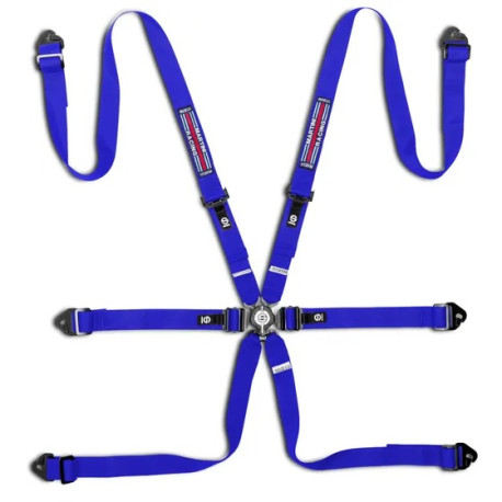 Centuri de siguranță și accesorii Centuri de siguranță sport în 6 puncte FIA SPARCO COMPETITION H-2 PD MARTINI RACING my2026 2" (50mm), albastru | race-shop.ro
