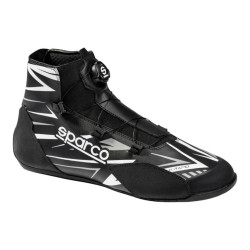 Încălțăminte de karting cu omologare FIA Sparco K-RAPID (impermeabile), negru/alb
