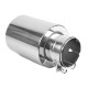 Ornament cu o ieșire Ornament tobă evacuare RACES INOX 101mm, intrare 63mm - lucios | race-shop.ro