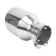 Ornament cu o ieșire Ornament tobă evacuare RACES INOX 101mm, intrare 51mm - Gloss | race-shop.ro