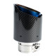 Ornament cu o ieșire Ornament tobă RACES CARBON 101mm, intrare 57mm - Lustruit | race-shop.ro